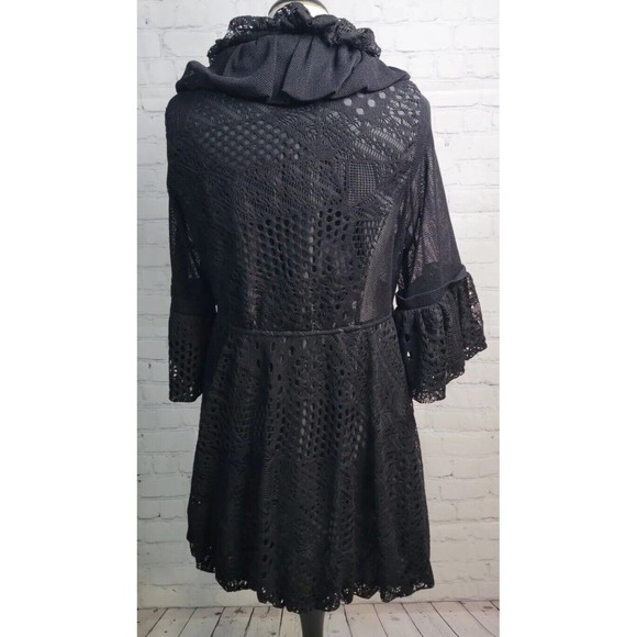 Black Stylish Cardigan no size tag is either a Sm or Med - Picture 5 of 5